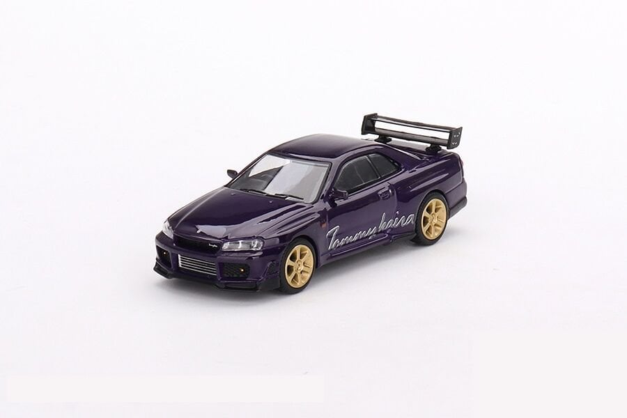 Mini GT 1/64 616 Nissan Skyline GT-R (R34) Tommykaira R-z Midnight Purple