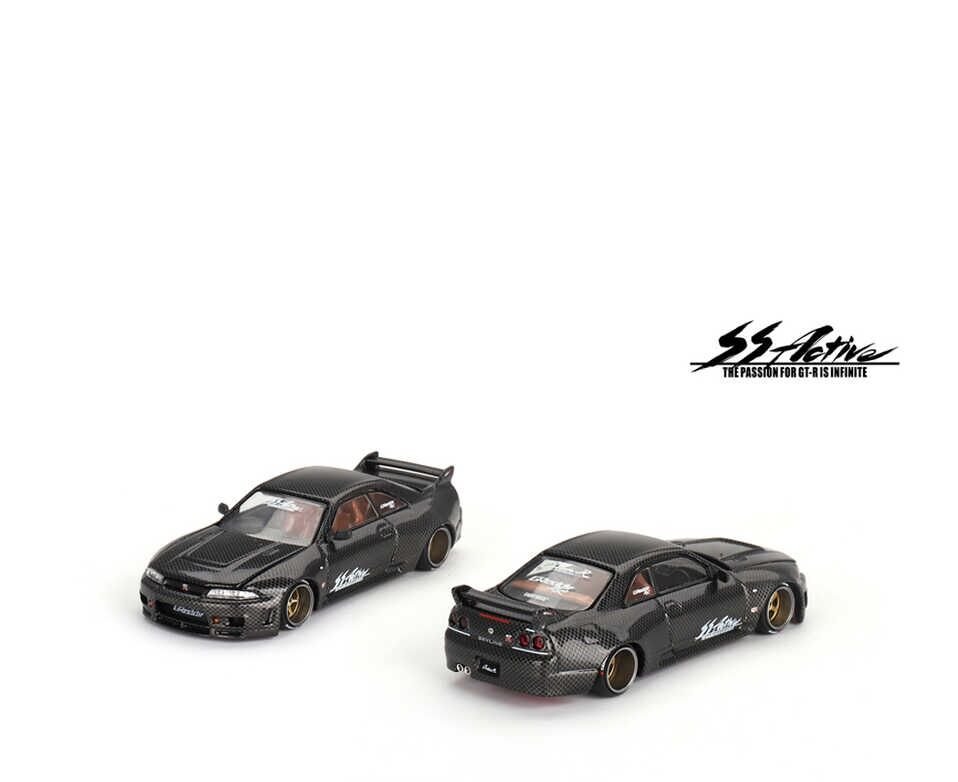 Mini GT KAIDO 116 Nissan Skyline GT-R (R33) Active Carbon R V1