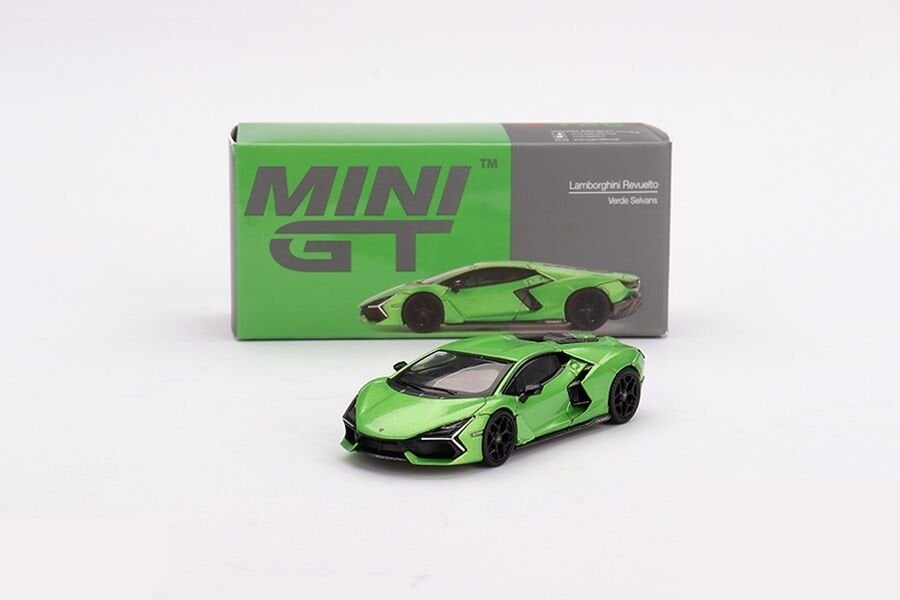 Mini GT 1/64 789 Lamborghini Revuelto Verde Selvans