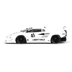 Mini GT 966 1/64 Lamborghini Countach LB-WORKS White 2024 Tokyo Auto Salon - Blister Paket