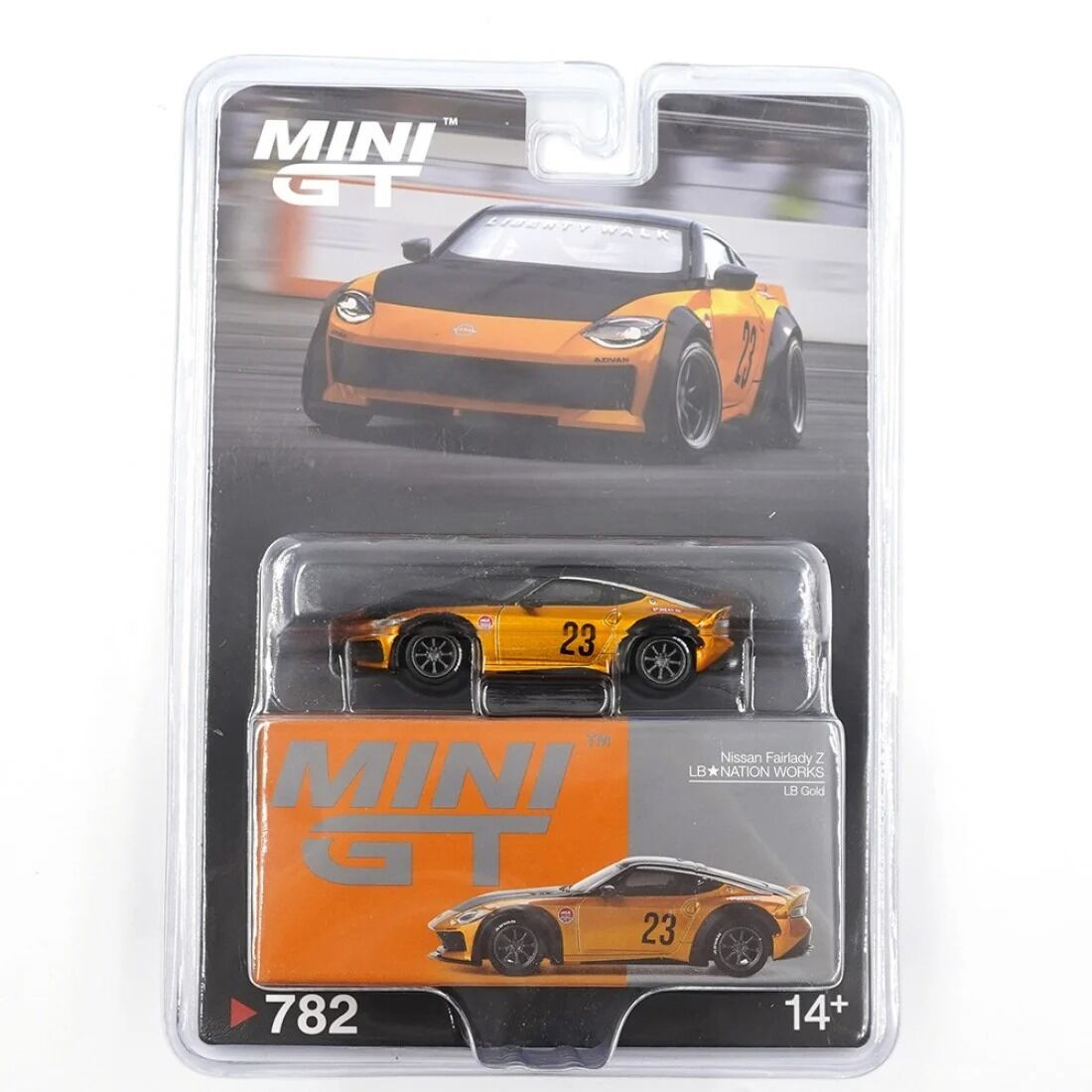 Mini GT 1/64 782 Nissan Z LB NATION WORKS LB Gold - Blister Paket MGT00782-BL
