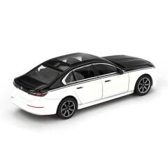 Mini GT 959 1/64 BMW i7 xDrive60 Alpine White / Black Sapphire - Blister Paket MGT00959-BL