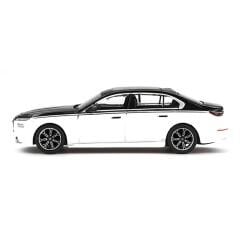 Mini GT 959 1/64 BMW i7 xDrive60 Alpine White / Black Sapphire - Blister Paket MGT00959-BL
