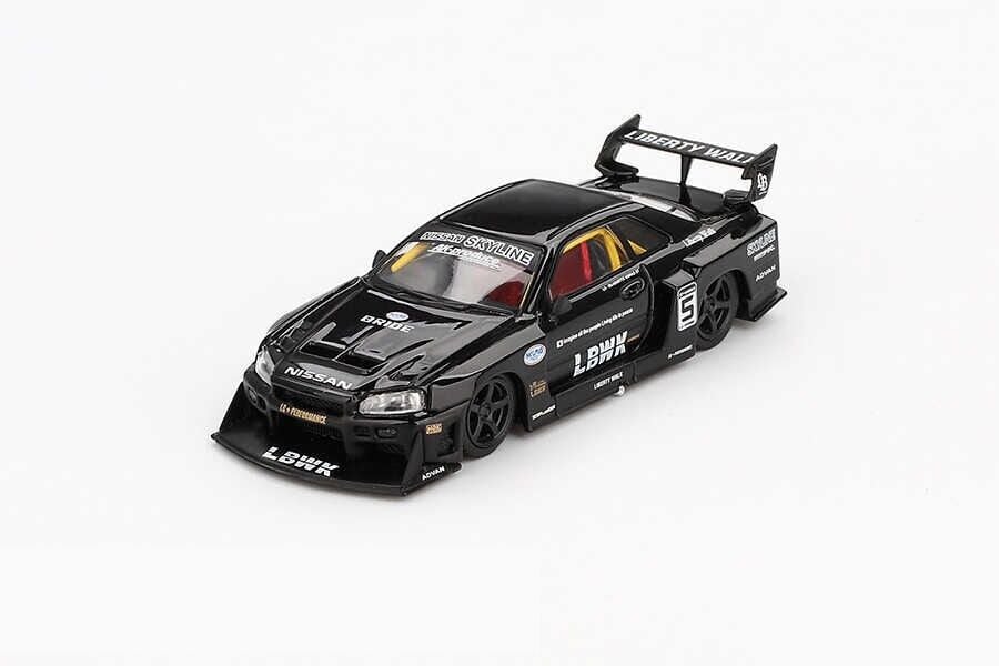 Mini GT 844 1/64 Nissan LB-ER34 Super Silhouette SKYLINE Black - Blister Paket MGT00844-BL