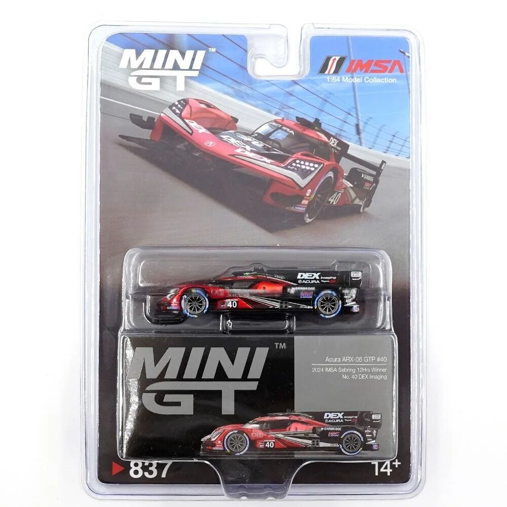 Mini GT 837 1/64 Acura ARX-06 GTP Wayne Taylor Racing with Andretti 2024 IMSA Sebring 12Hrs Winner - Blister Paket MGT00837-BL