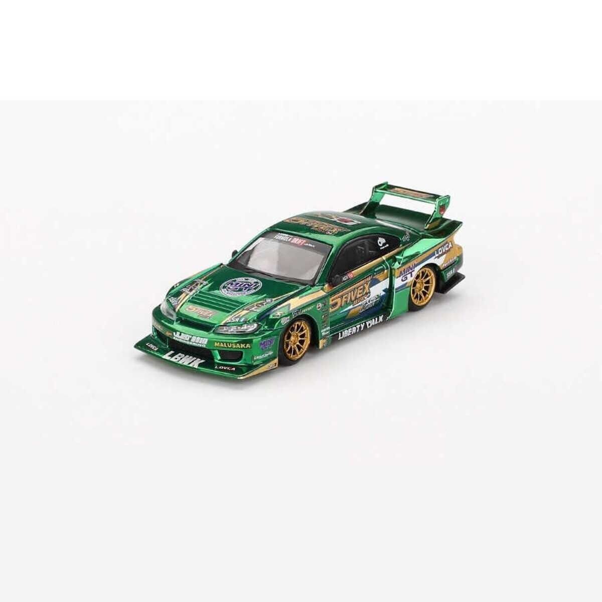 Mini GT 858 1/64 Nissan LB-Super Silhouette S15 SILVIA LBWK 2024 Fausto Racing - Blister Paket MGT00858-BL