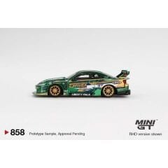 Mini GT 858 1/64 Nissan LB-Super Silhouette S15 SILVIA LBWK 2024 Fausto Racing - Blister Paket MGT00858-BL