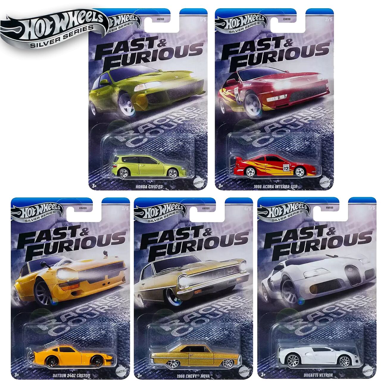 Hot Wheels Silver Series - F&F - Racing Course 2025 Mix K - HNR88-979K