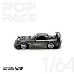 Pop Race 1/64 Mazda RX7 RE-Amemiya Widebody Gun Metal / PR64-0255