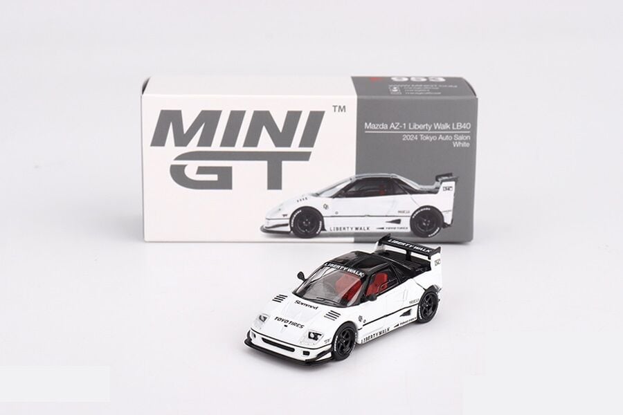 Mini GT 953 1/64 Mazda AZ-1 Liberty Walk LB40 White 2024 Tokyo Auto Salon