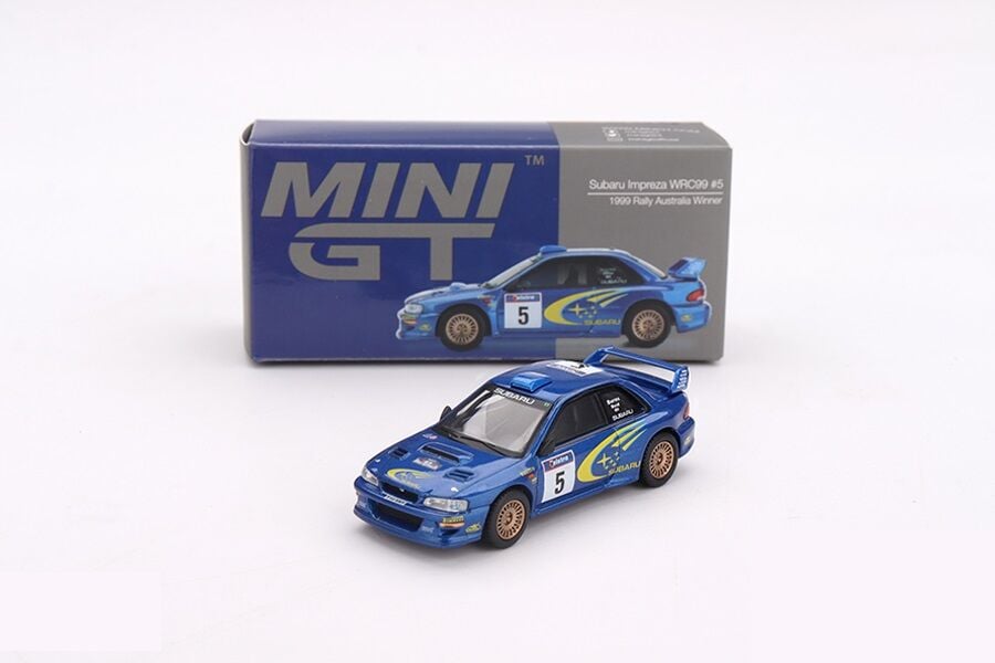 Mini GT 975 1/64 Subaru Impreza WRC98 1998 Rally Monte-Carlo 3rd Place #3