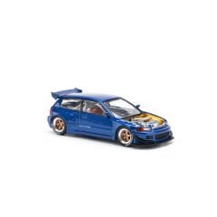 Pop Race 1/64 Honda Civic Pandem EG6 - Metalik Mavi Açık Kaput / PR640174