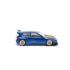 Pop Race 1/64 Honda Civic Pandem EG6 - Metalik Mavi Açık Kaput / PR640174