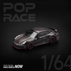 Pop Race 1/64 Porsche 992 Stinger GTR Carbon Edition - Kırmızı Çizgili / PR640192