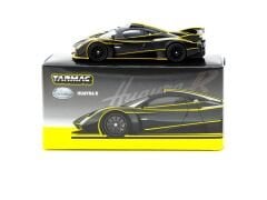 Tarmac Works 1/64 Pagani Huayra R Matt Black / Silver - GLOBAL64