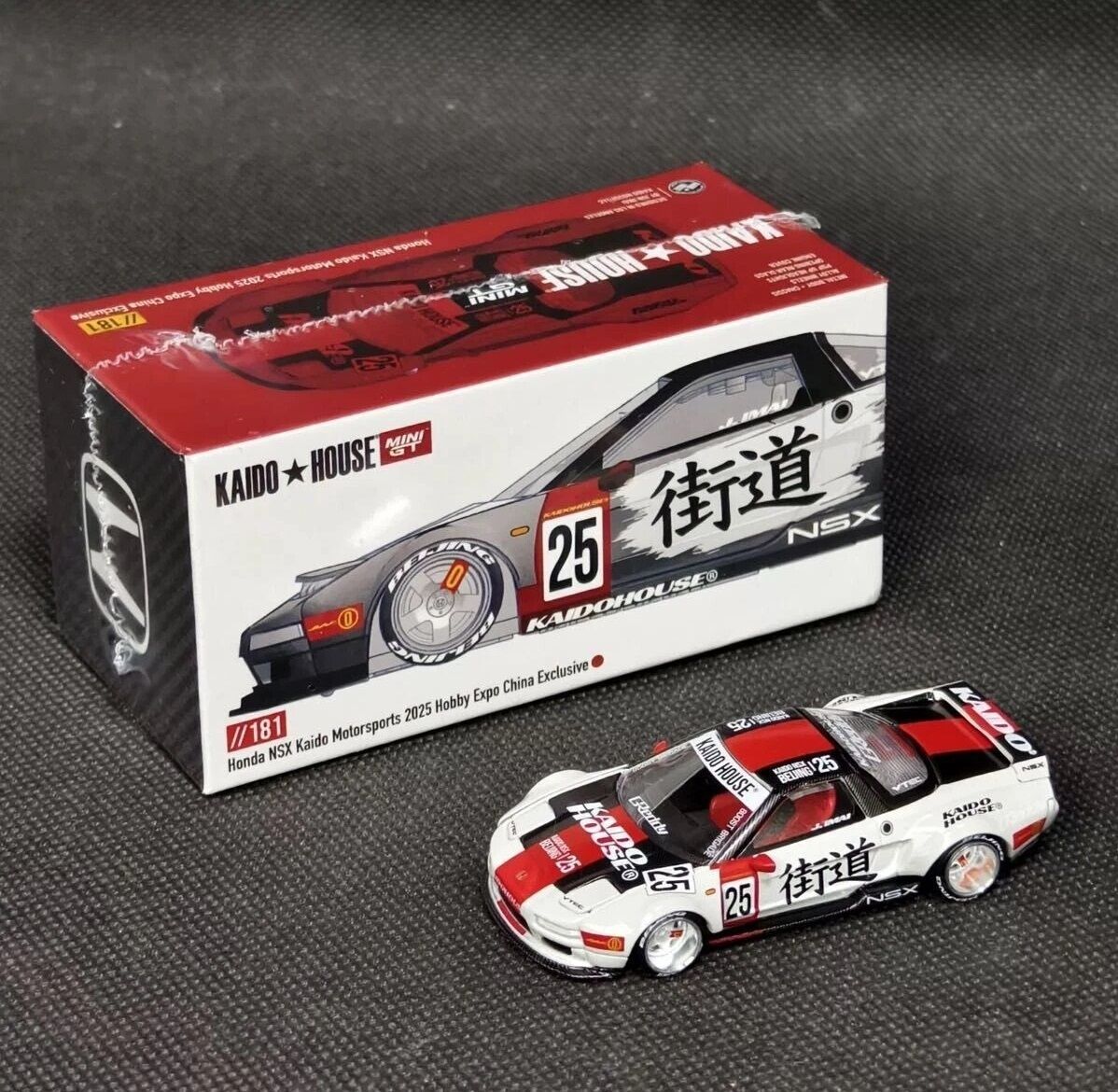 Mini GT x Kaido House //181 Honda NSX Kaido Motorsports 2025 Hobby Expo China Exckusive