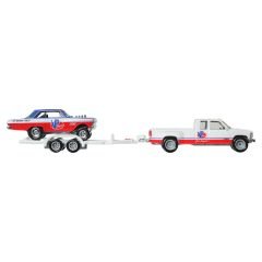 HOTWHEELS TEAM TRANSPORT 63 Chevy Nova & 88 Chevy Sılverado 3500