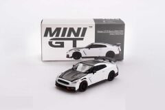 Mini GT 1/64 1045 Nissan GT-R Nismo 2024 Brilliant White Pearl