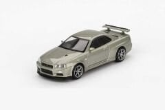 Mini GT 1/64 1003 Nissan Skyline GT-R (R34) V-Spec II Nür Millenium Jade