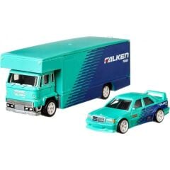 HOTWHEELS TEAM TRANSPORT Mercedes benz 190E & Fleet Flyer