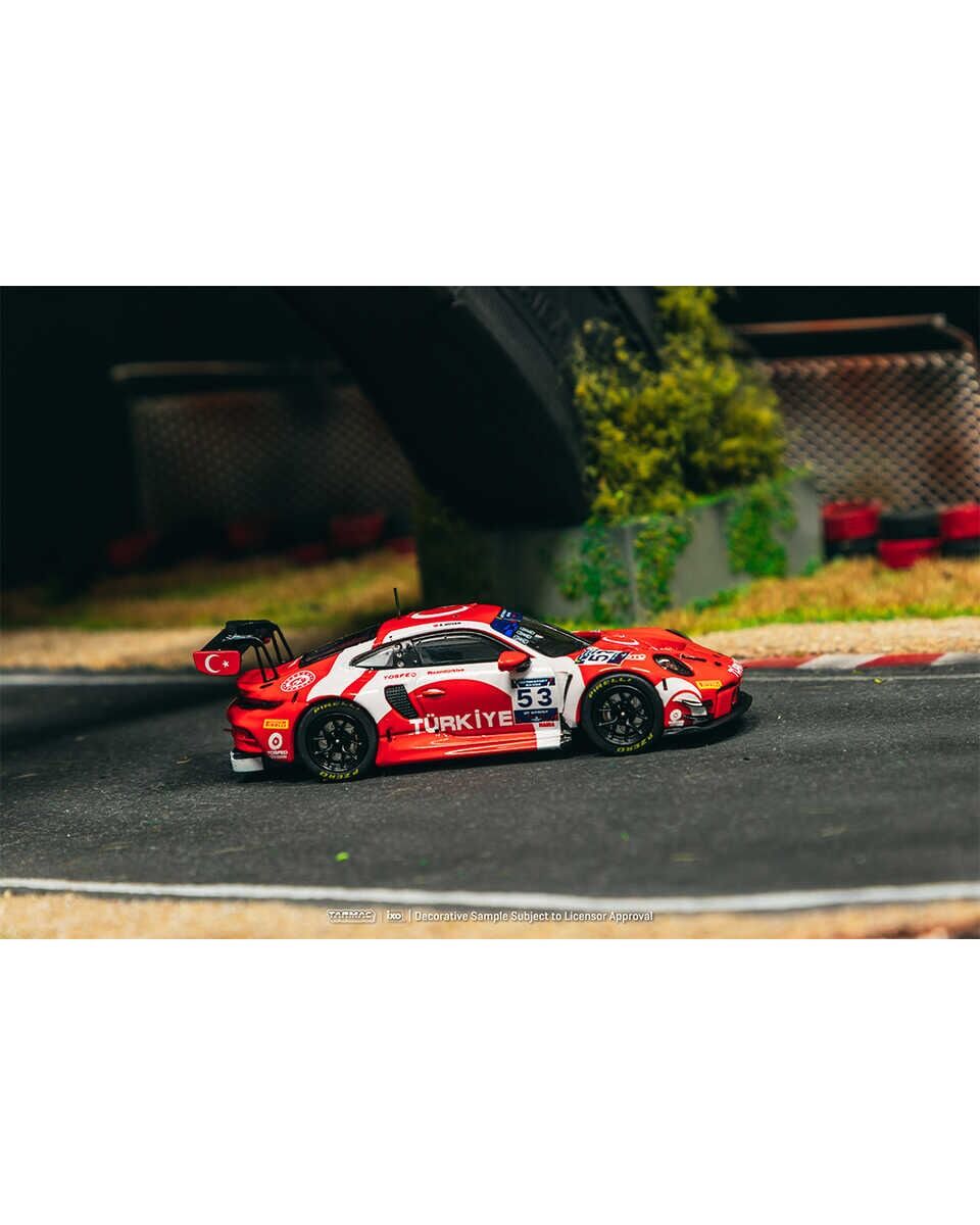 Tarmac Works X Diecast Turkey Porsche 911 GT3 R / FIA Motorsport Games GT Sprint 2024 Winner / Ayhancan Güven (Exclusive)