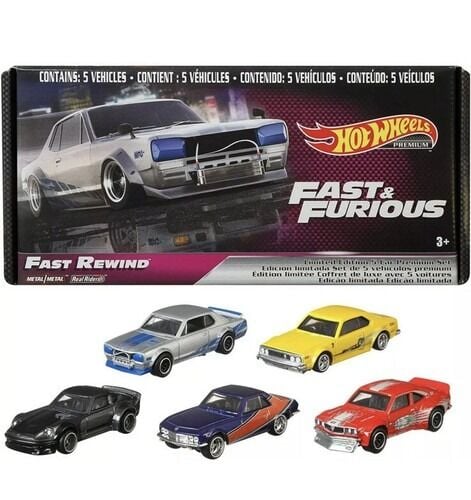 Hot Wheels Premium F&F - Fast Rewind 5 li Set - GHH19
