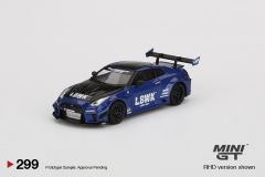 Mini GT 299 LB-Silhouett WORKS GT Nissan 35GT-RR / LBWK Blue