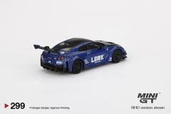 Mini GT 299 LB-Silhouett WORKS GT Nissan 35GT-RR / LBWK Blue