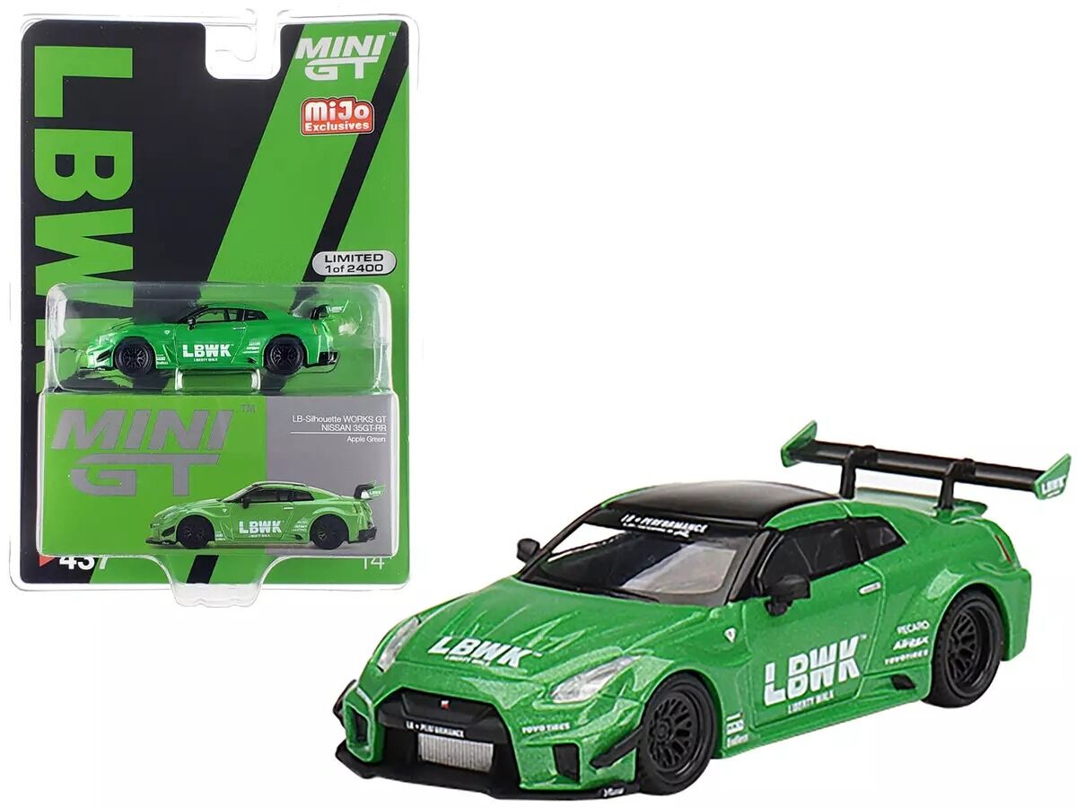 Mini GT 437 LB-Silhouett WORKS GT Nissan 35GT-RR / Apple Green