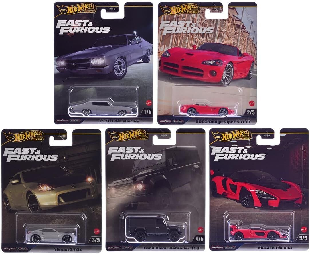 Hot Wheels Premium F&F - 2024 5 li Set - HNW46-956J