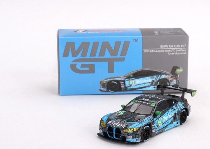 Mini GT 647 BMW M4 GT3 Turner Motorsport IMSA 2023 Laguna Seca GTD