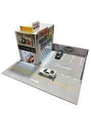 MoreArt Diorama Retro Toyo Tires Araç Tamir Modeli