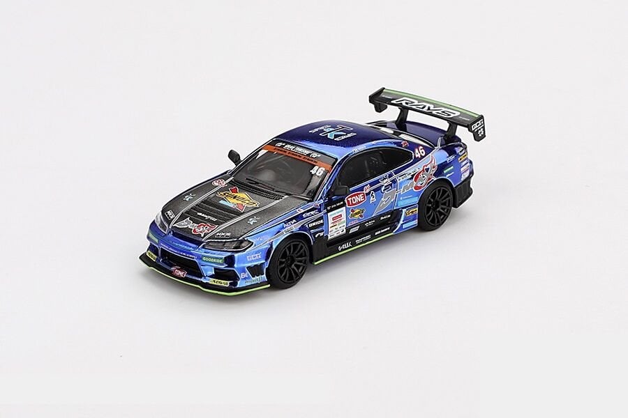 Mini GT 857 1/64 Nissan Silvia (S15) D-MAX #46 D-MAX Racing 2023 D1 Grand Prix - Blister Paket
