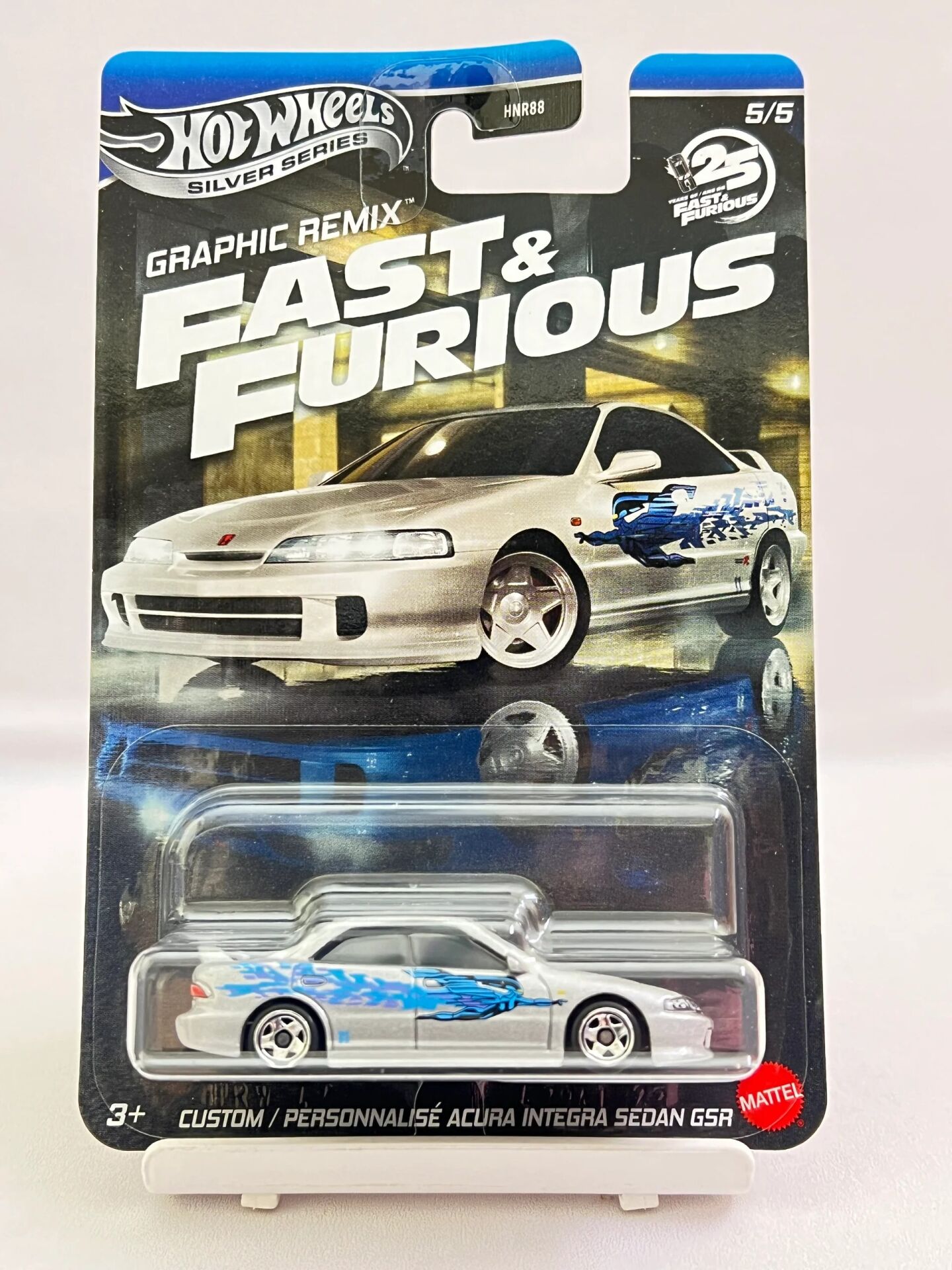 Hot Wheels Silver Series - F&F Graphic Remix 5 - Custom / Personnalise Acura İntegra Sedan GSR