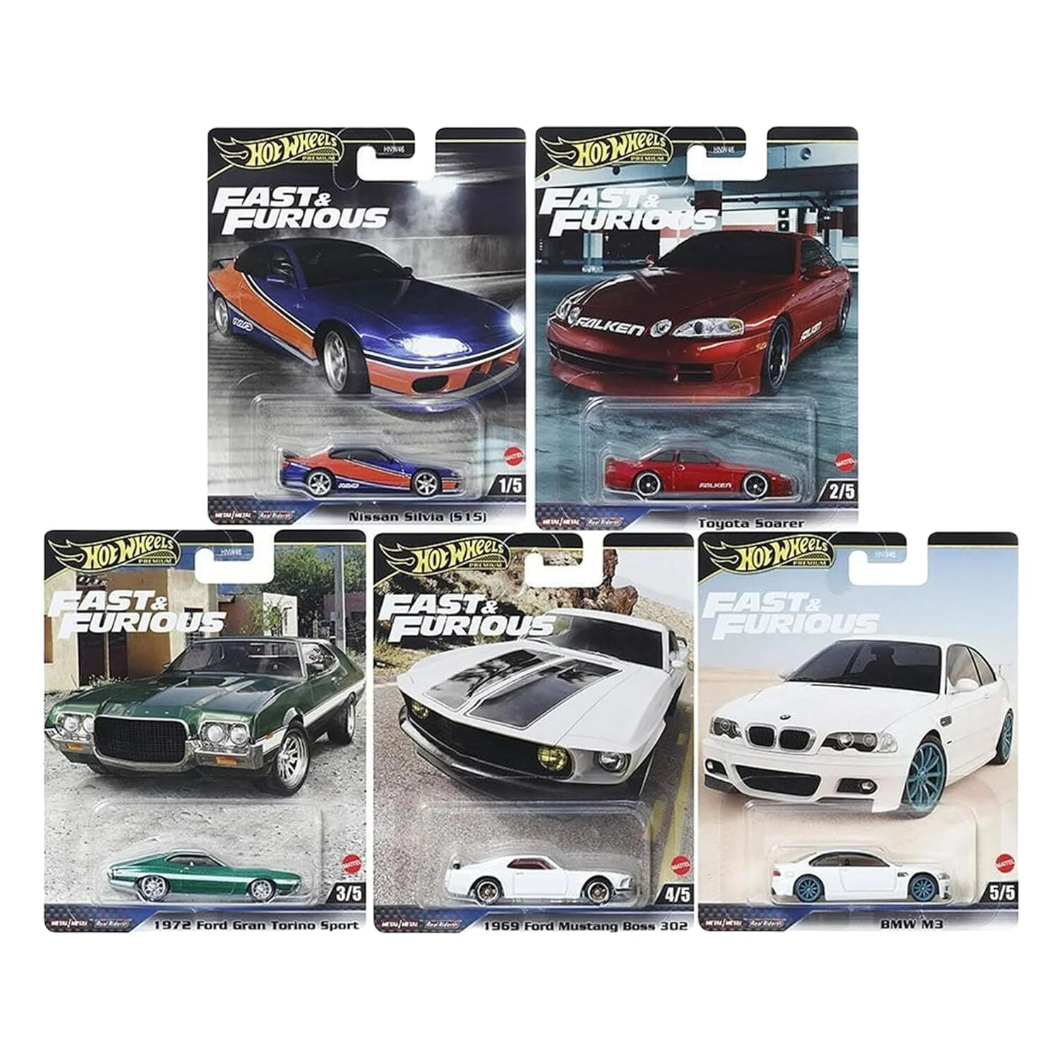 Hot Wheels Premium F&F - 2024 5 li Set - HNW46-956F