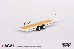 Mini GT AC21 Car Hauler Trailer Type C / White