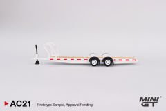 Mini GT AC21 Car Hauler Trailer Type C / White