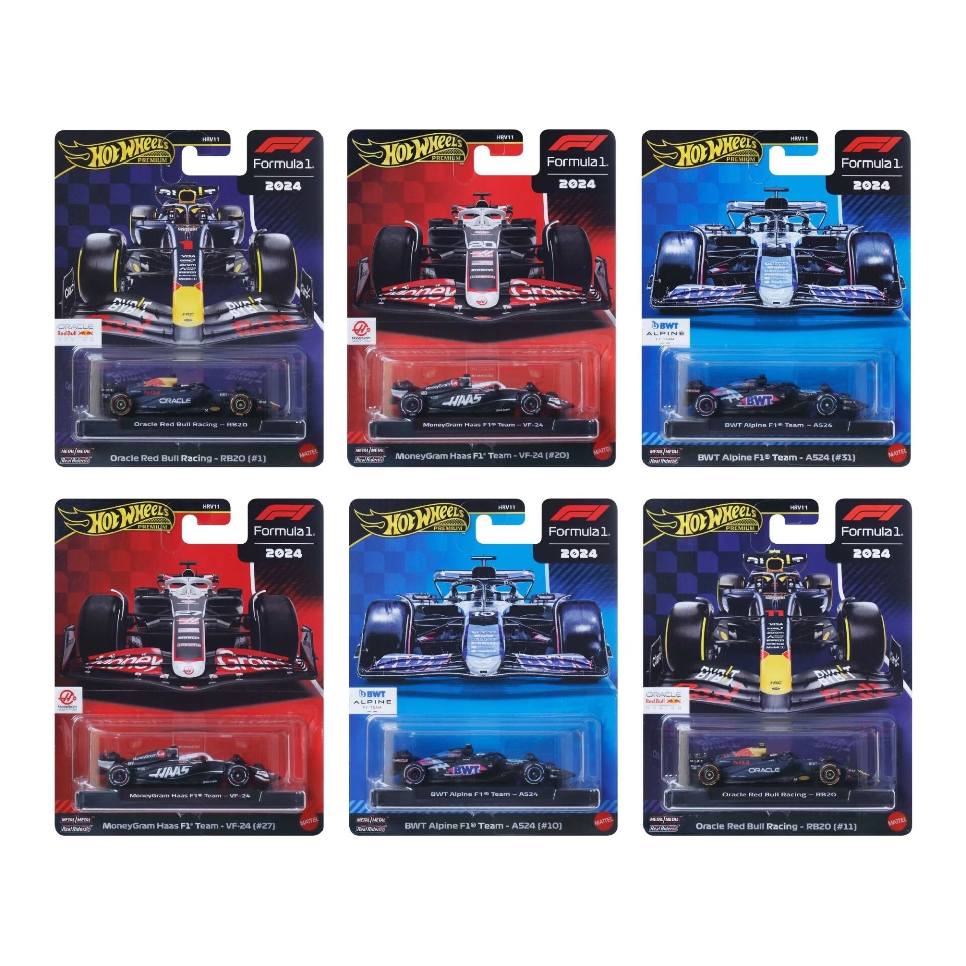 Hot Wheels Premium - Formula 1 2024 6 lı Set - HRV11-979F