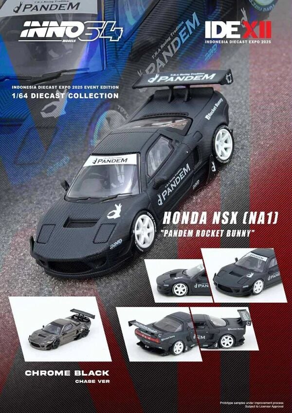 İnno 64 Models İndonesia Diecast Expo 2025 Event Edition HondaNSX (NA1) ''Pandem Rocket Bunny''