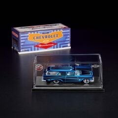 Hot Wheels RLC Exclusive 1959 Shevrolet BrookWood Mavi - Akrilik Kutuda