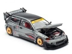 Pop Race 1/64 Pandem EG6 Sharkmouth Chrome / PR64-0384