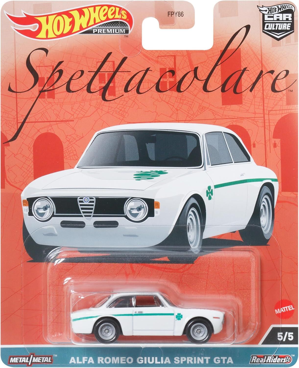 Hot Wheels Premium Spettacolare 5/5 - Alfa Romeo Giulia Sprint GTA