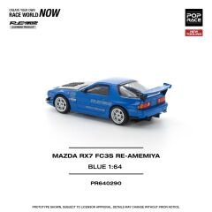 Pop Race 1/64 - Mazda RX7 FC3S Re-Amemiya Widebody Mavi - PR64-0290