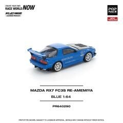 Pop Race 1/64 - Mazda RX7 FC3S Re-Amemiya Widebody Mavi - PR64-0290