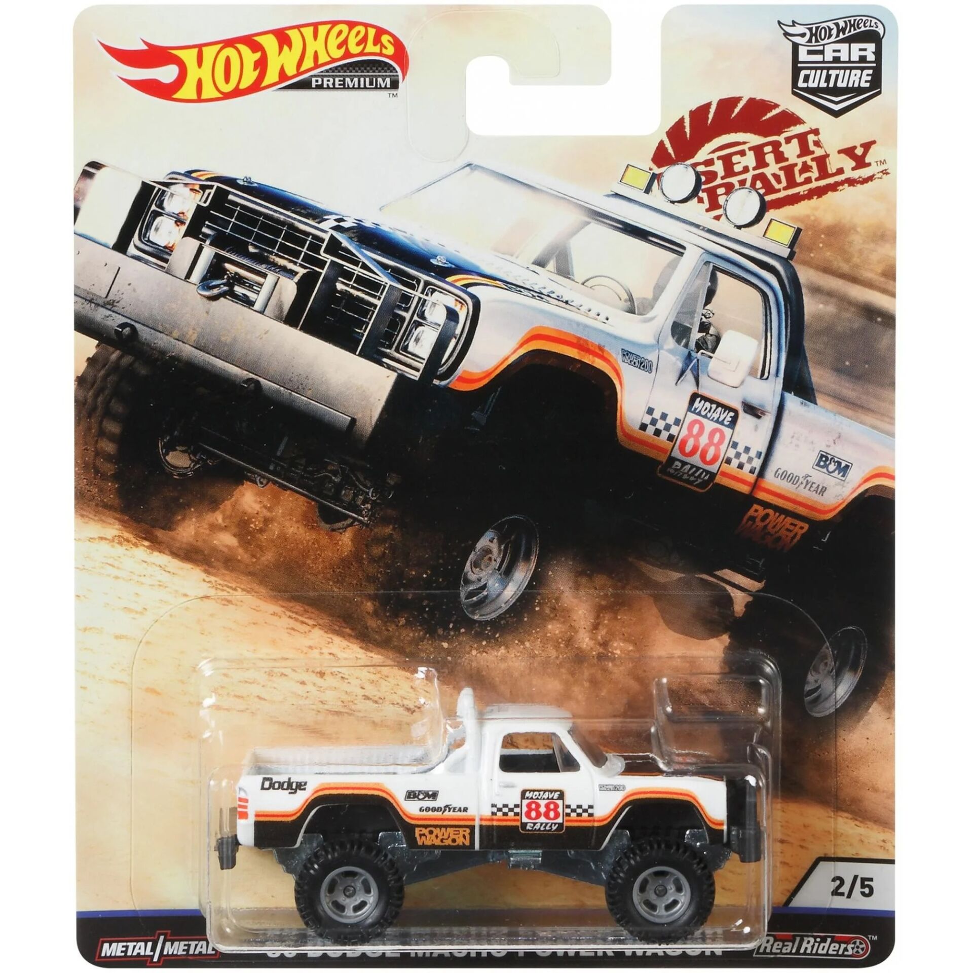 Hot Wheels Premium Desert Rally '80 Dodge Macho Power Wagon