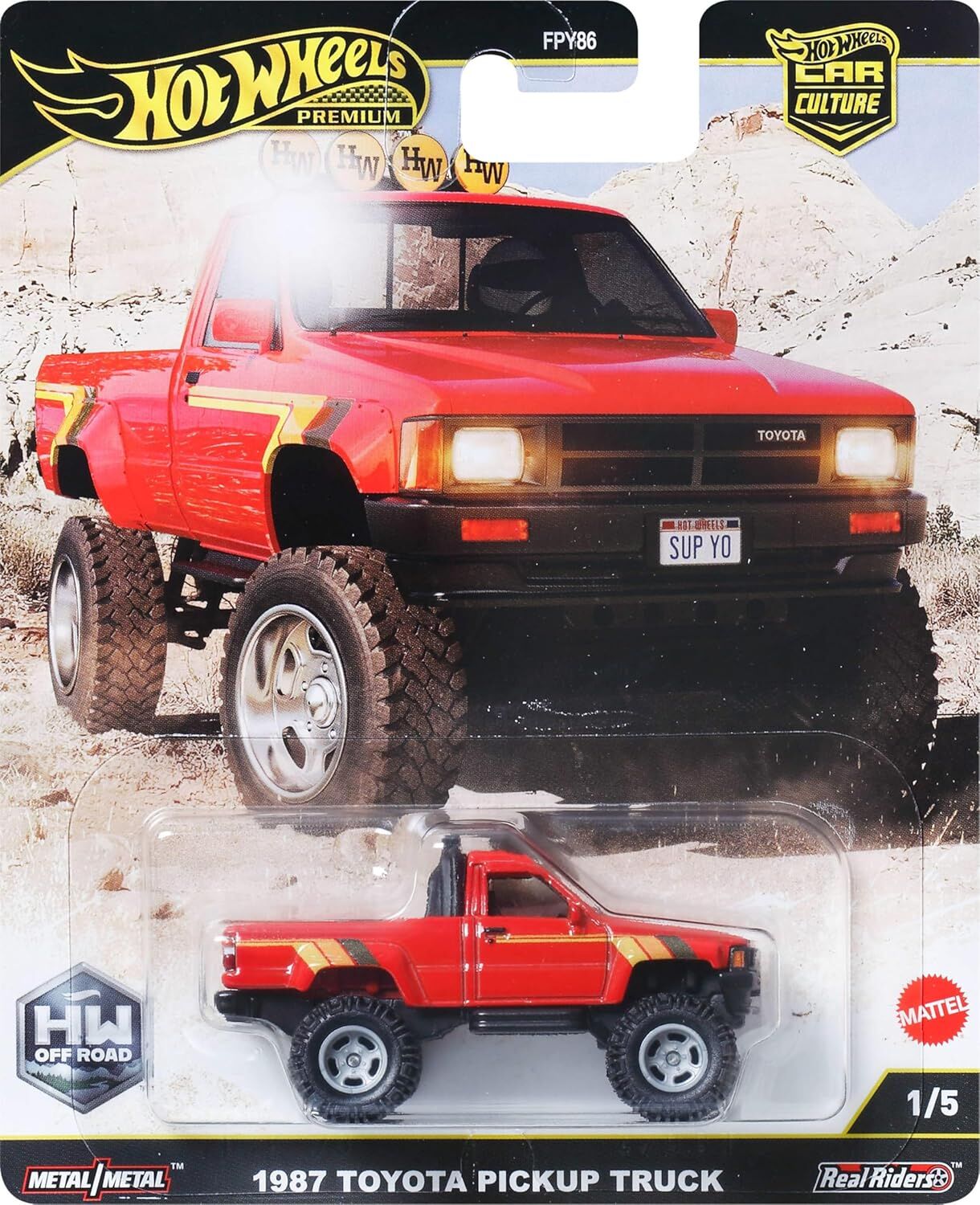 Hot Wheels Premium - HW Off Road - 1987 Toyota Pickup Truck