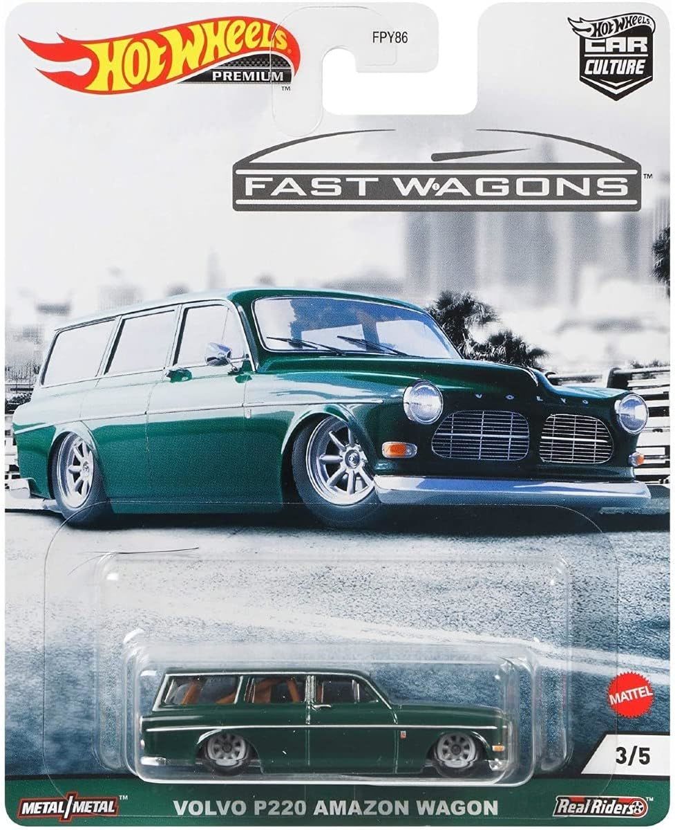 Hot Wheels Premium Fast Wagons Volvo P220 Amazon Wagon
