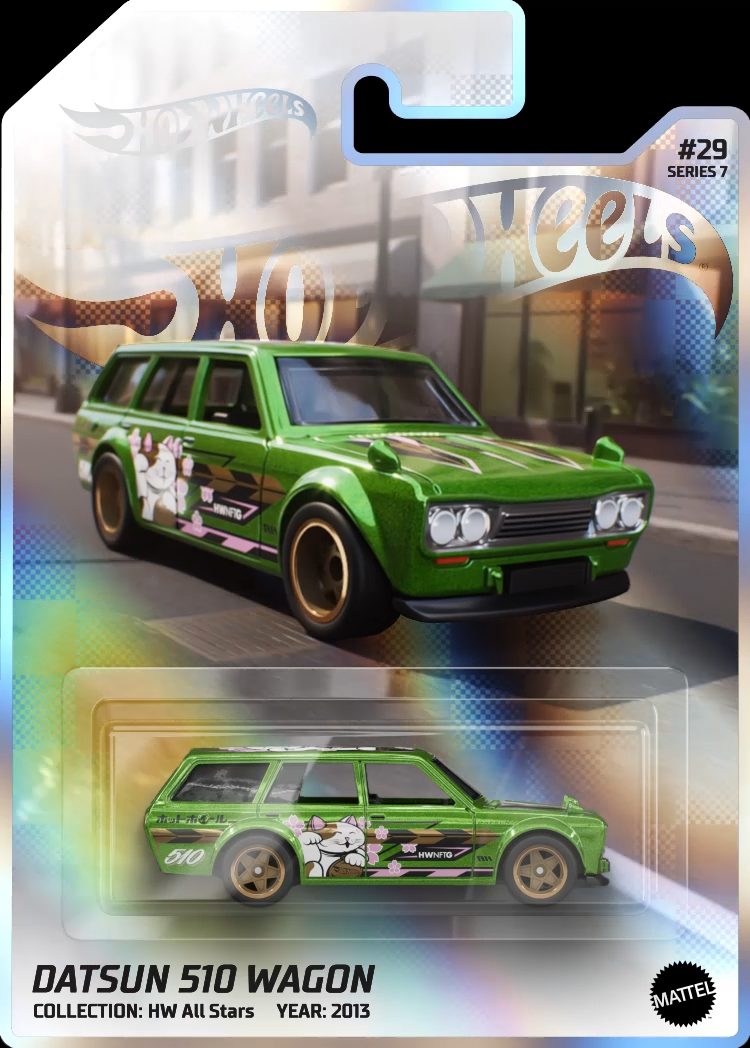 Hot Wheels NFT Garage Datsun BlueBird Wagon (510) #29 Series 7