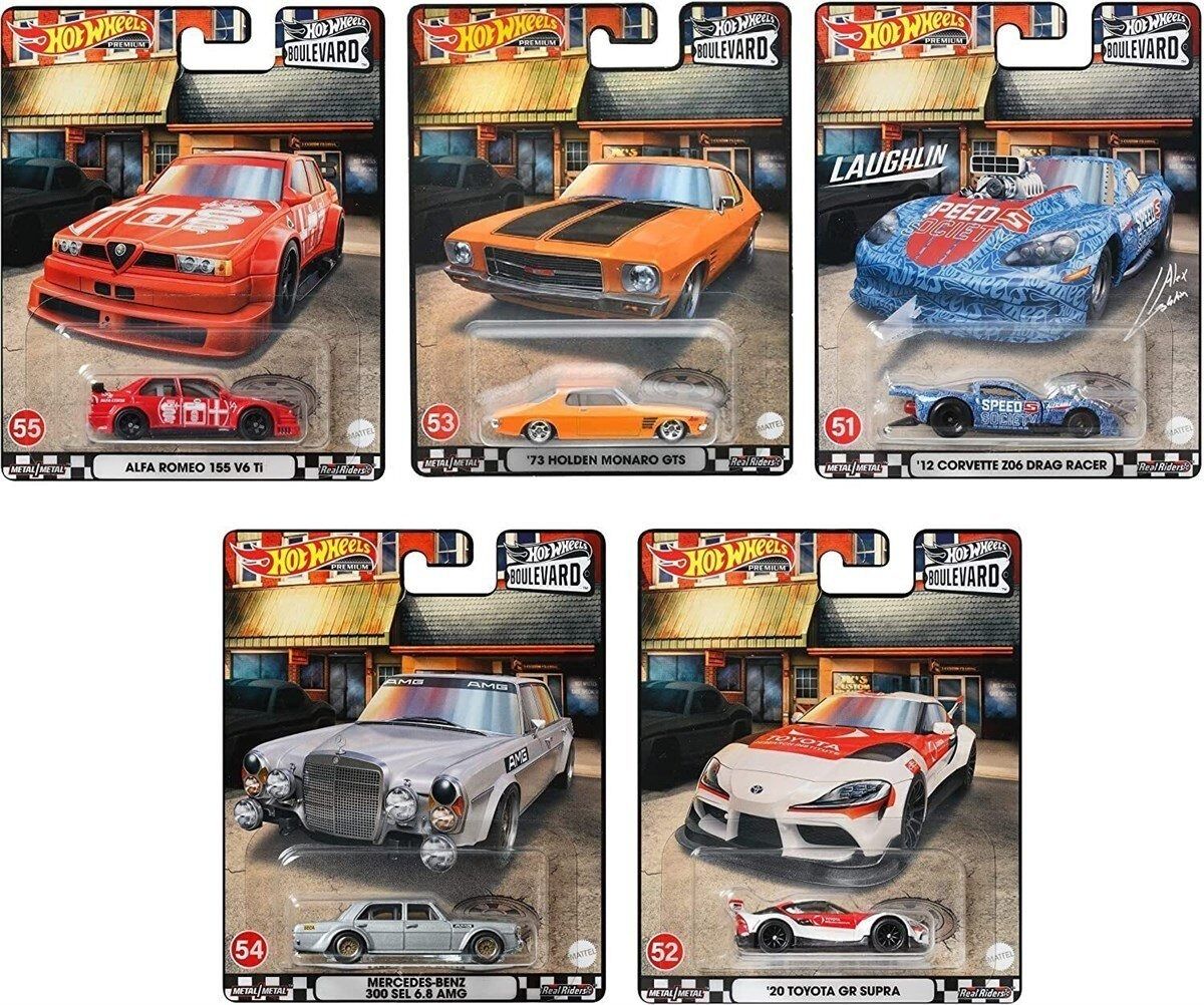 Hot Wheels Premium - Boulevard (51-55) 5'li Set