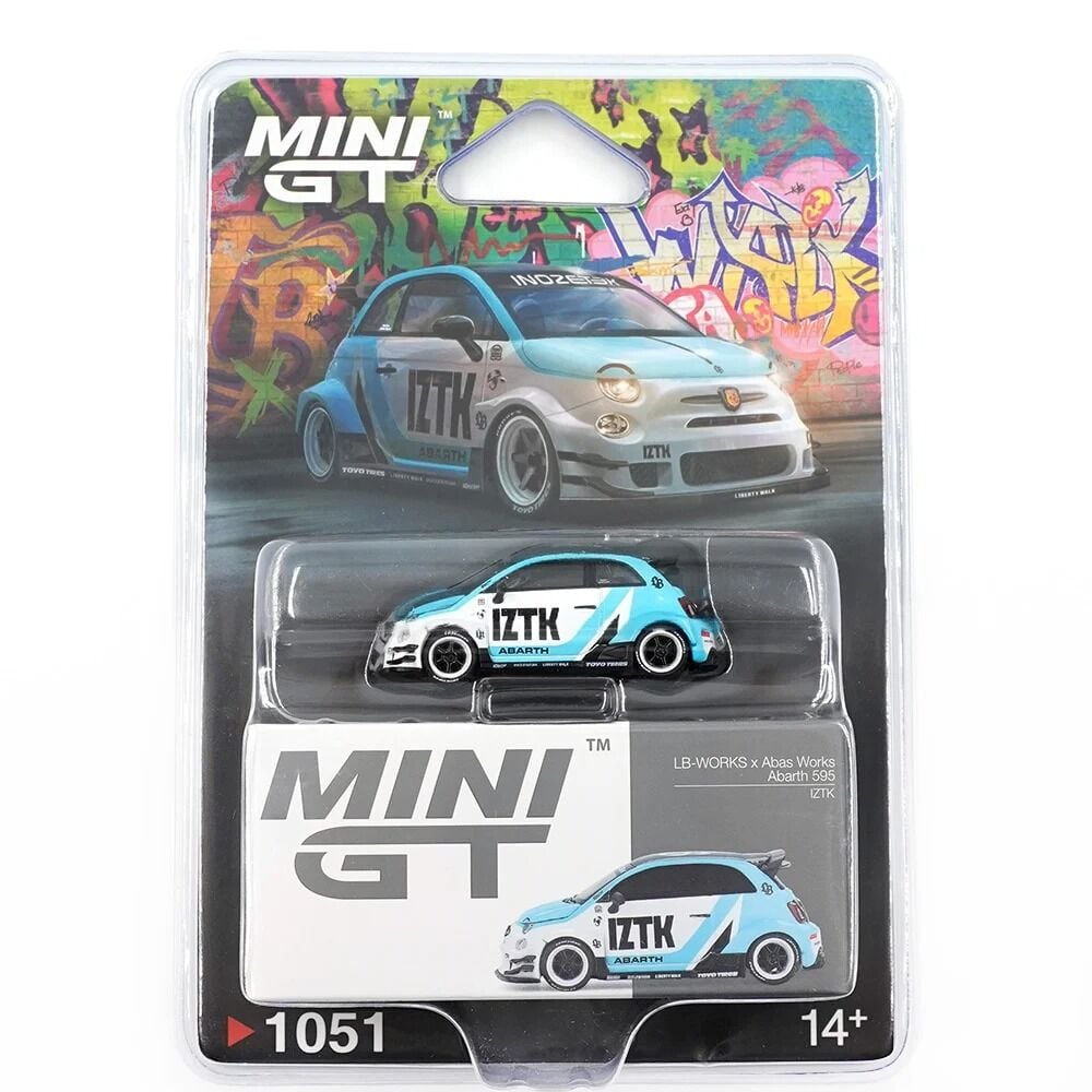 Mini GT 1051 1/64 Abarth 595 LB-WORKS x Abas Works - IZTK LHD - Blister Paket